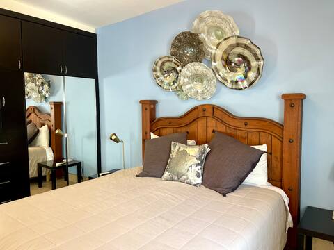 Cozy apartment Downtown with 1 bedroom, A/C system and WiFi.